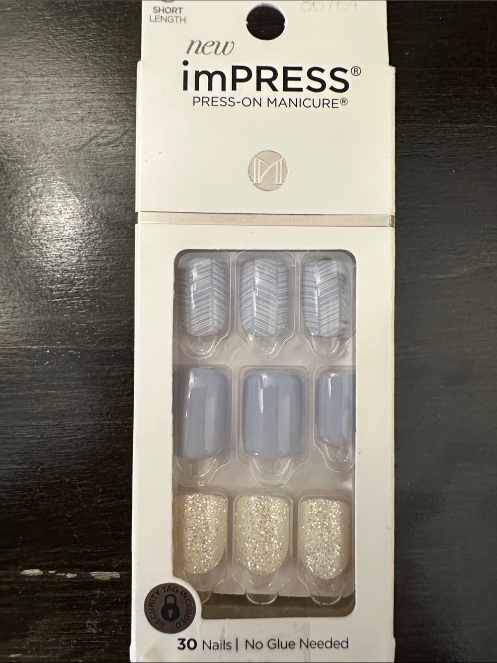 imPRESS Light Blue & Glitter Press-On Nail Kit